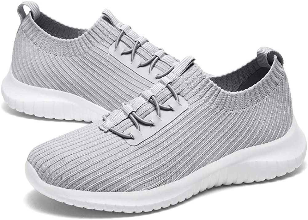 Womens Slip On Sneakers Casual Lightweight Breathable Walking Shoes