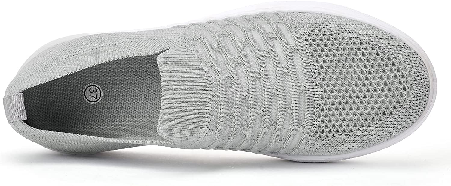 Women Slip On Casual Shoes - Lightweight Breathable Mesh Flexible Walking Sneakers