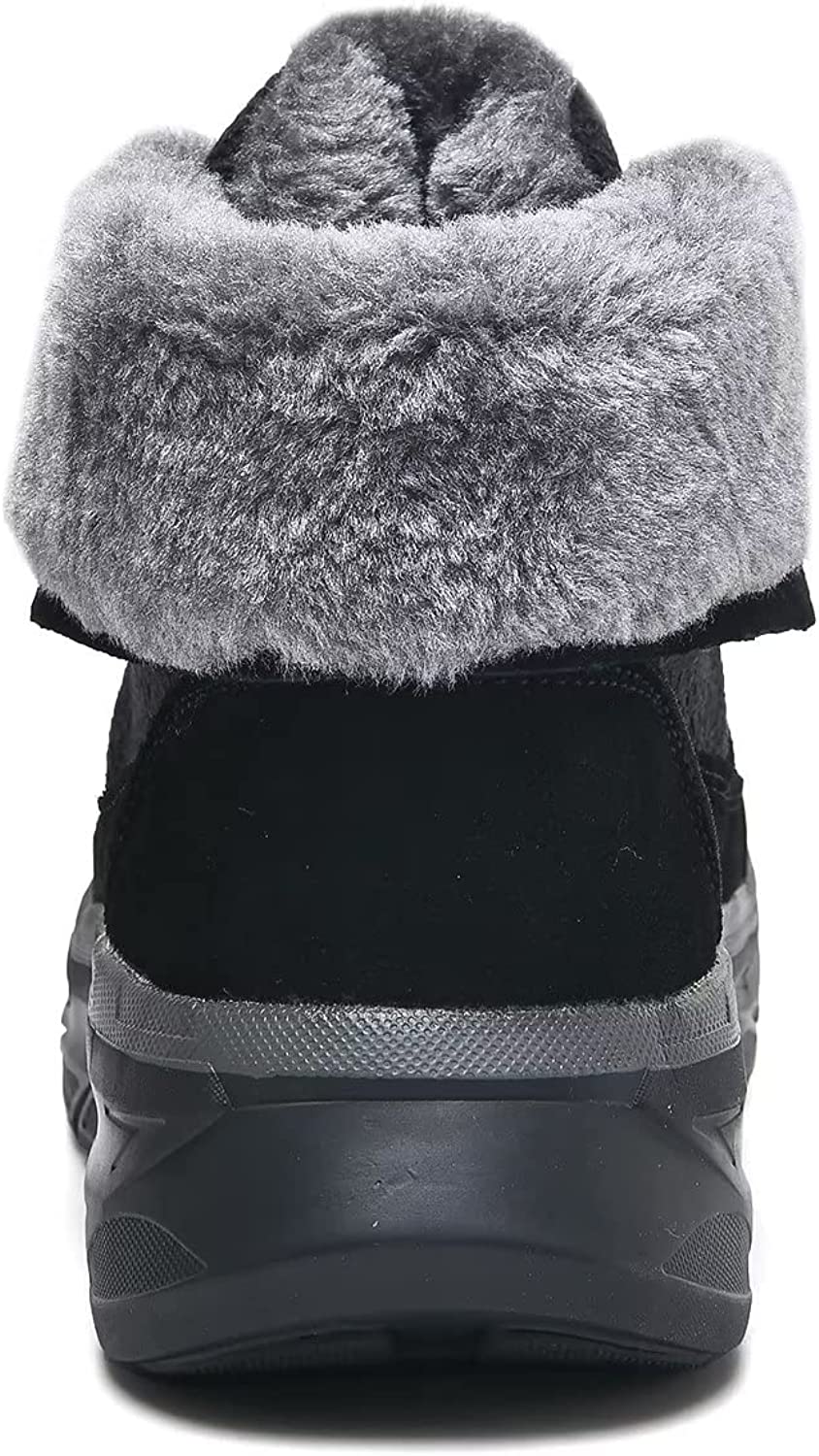 Womens Winter Snow Boots Warm Fur Lining Ankle Booties Comfortable Slip on Resistant Walking Outdoor Shoes