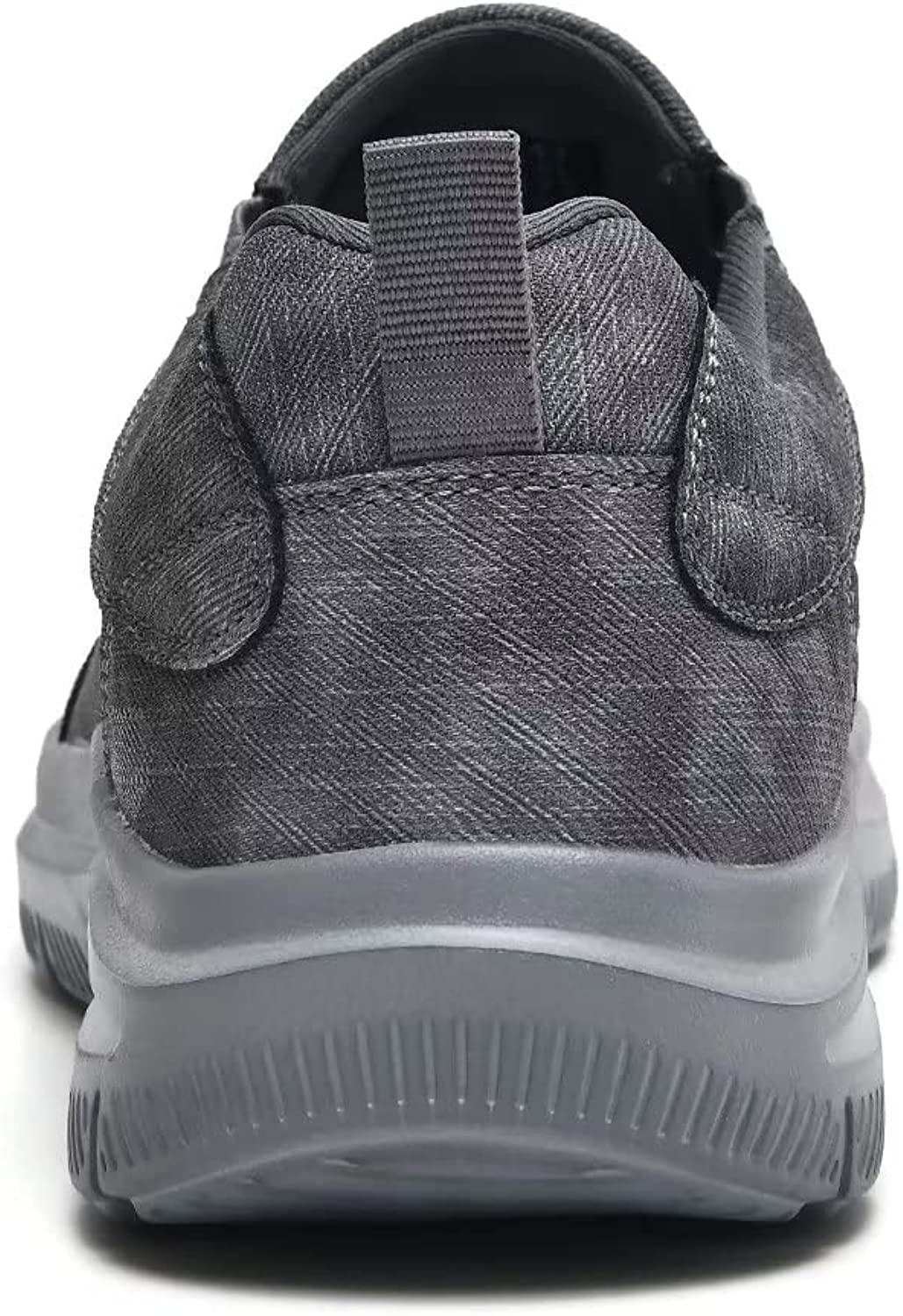 Slip-on Walking Shoes Casual Loafer Comfortable Soft Daily Work Driving Flats Shoes Dark Grey