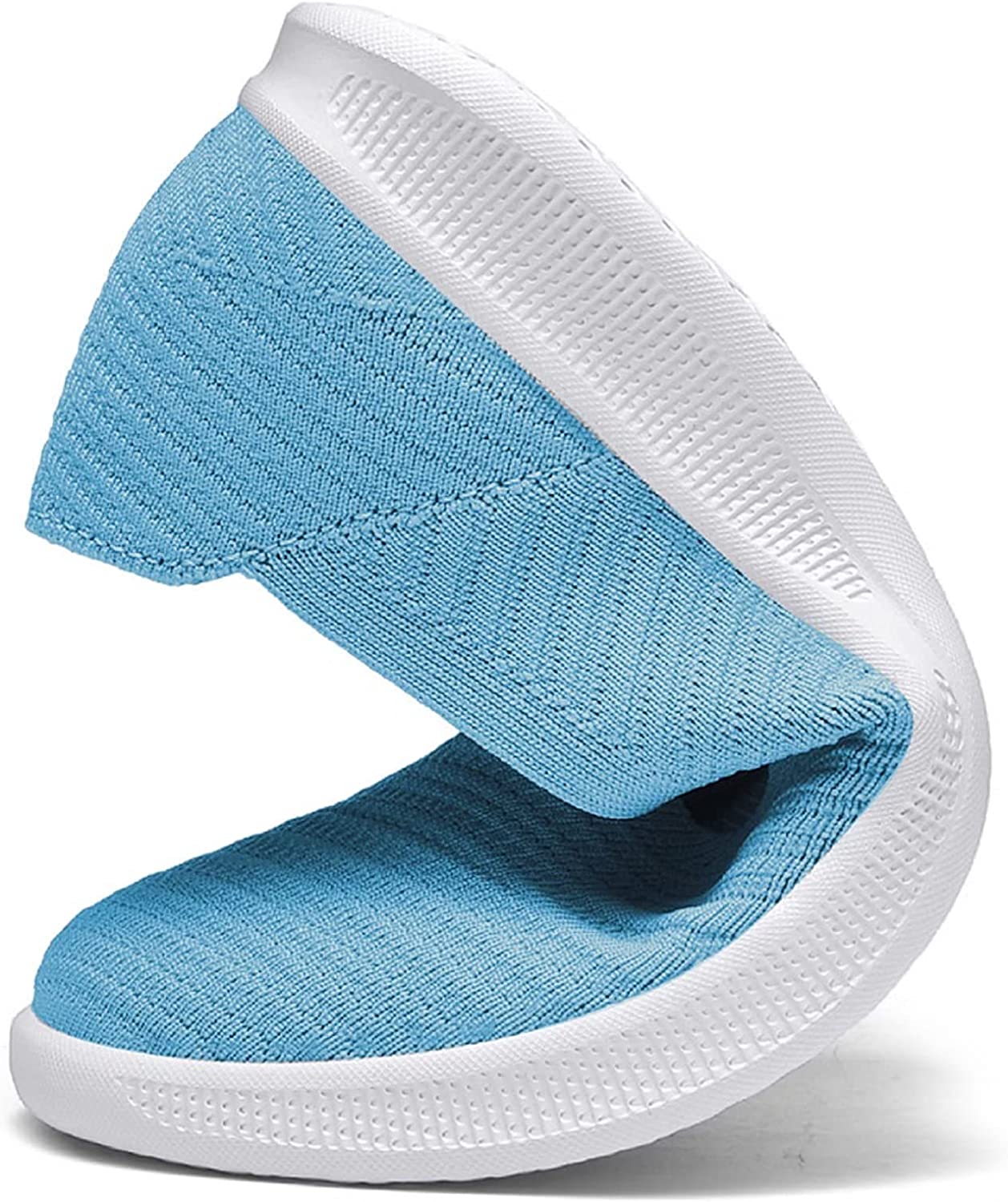 Womens Slip On Walking Shoes Breathable Mesh Casual Flats Shoes Low-Top Lightweight Loafers