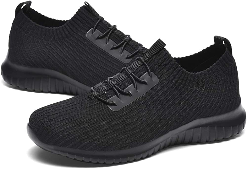 Womens Slip On Sneakers Casual Lightweight Breathable Walking Shoes