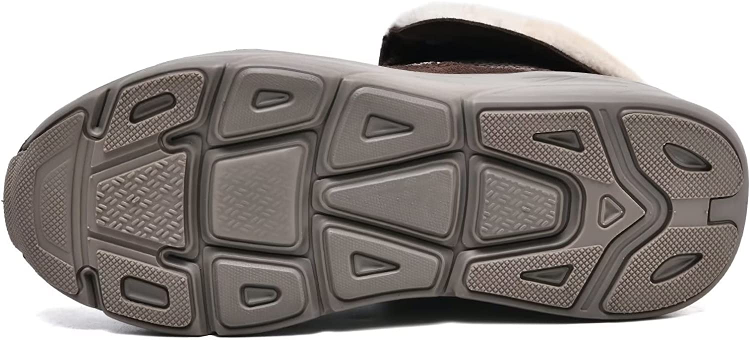 Womens Winter Snow Boots Warm Fur Lining Ankle Booties Comfortable Slip on Resistant Walking Outdoor Shoes