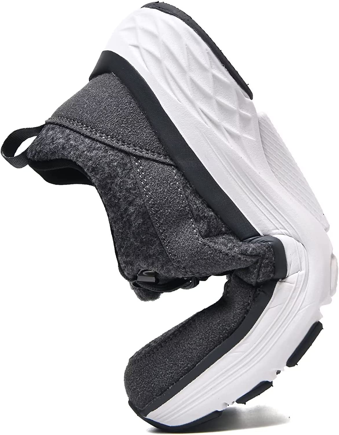 Womens Winter Walking Shoes Comfortable Non-Slip Sneaker Ladies Lace-up Warm Tennis Shoes