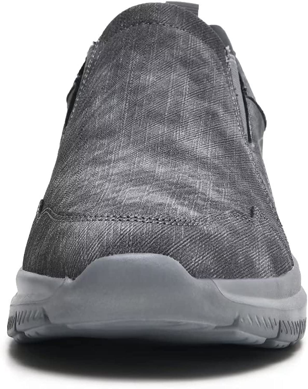 Slip-on Walking Shoes Casual Loafer Comfortable Soft Daily Work Driving Flats Shoes Dark Grey