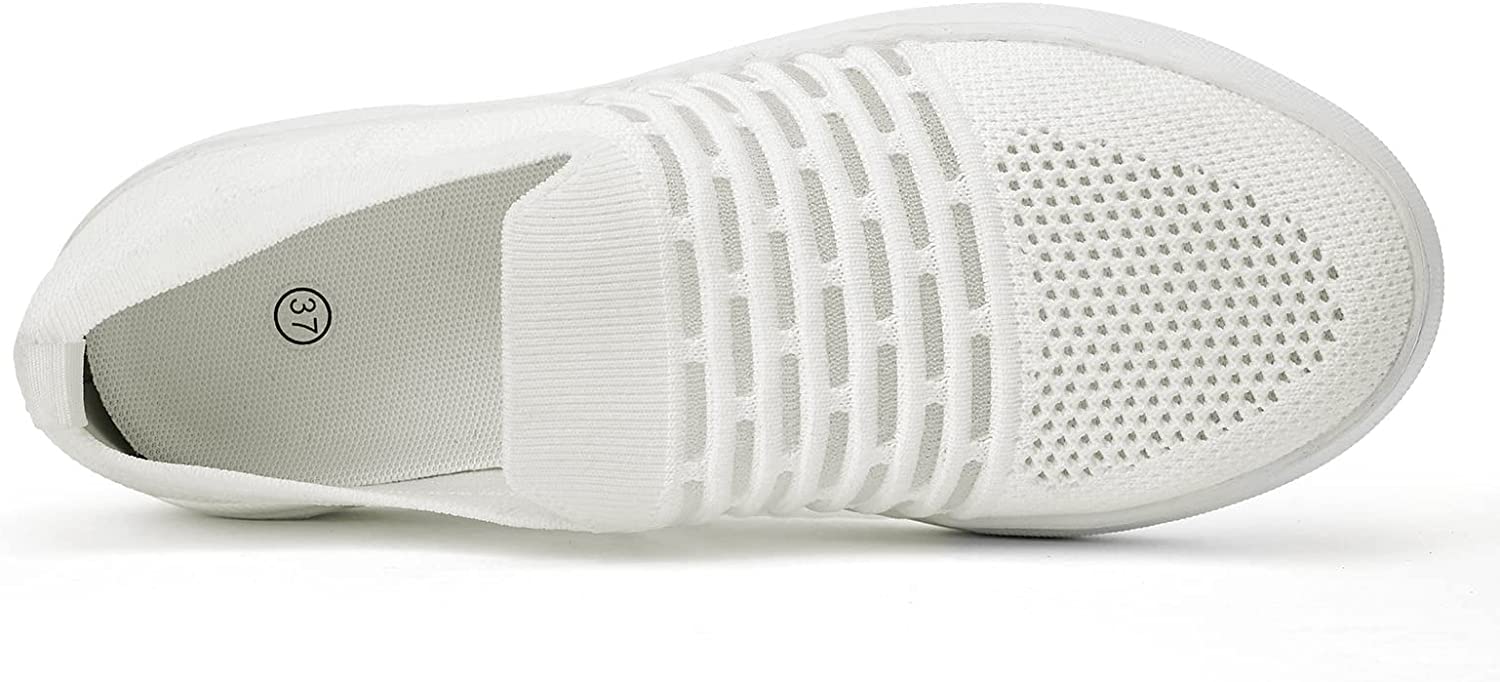 Women Slip On Casual Shoes - Lightweight Breathable Mesh Flexible Walking Sneakers