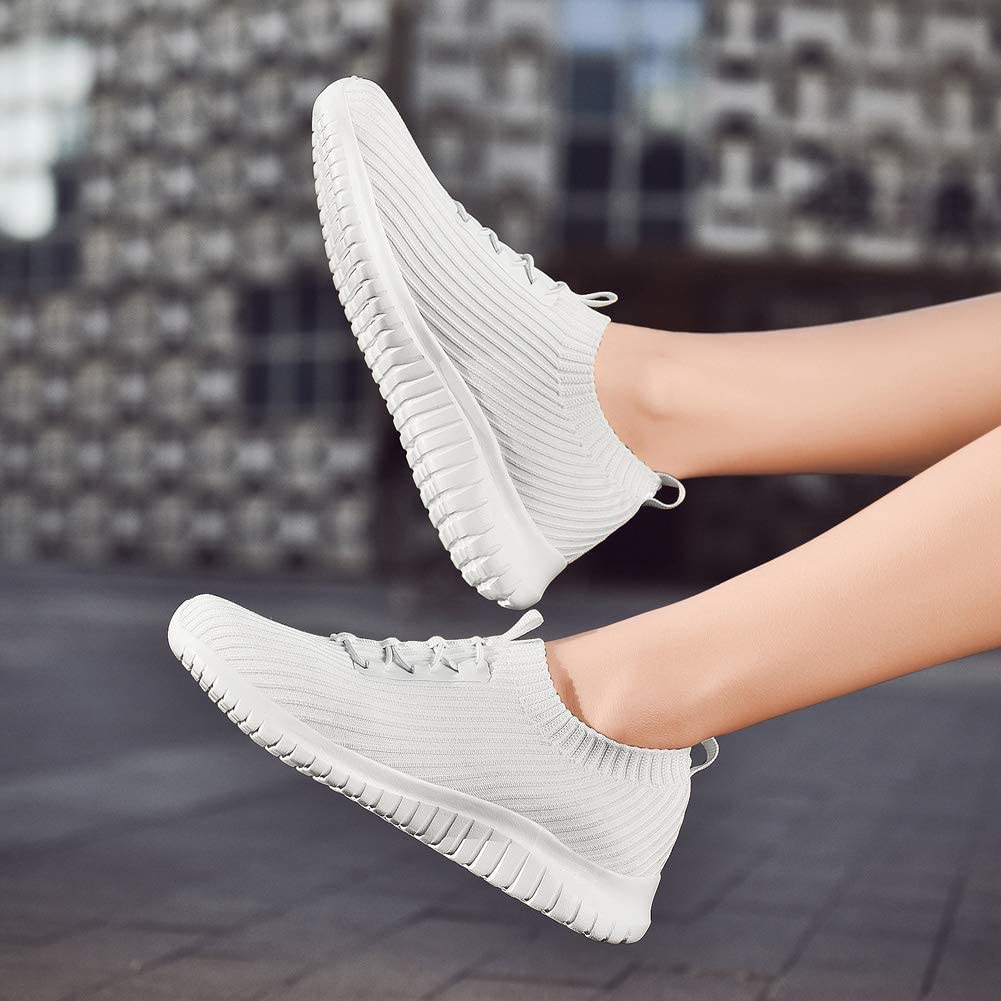 Womens Slip On Sneakers Casual Lightweight Breathable Walking Shoes