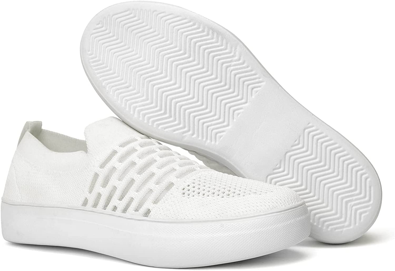 Women Slip On Casual Shoes - Lightweight Breathable Mesh Flexible Walking Sneakers