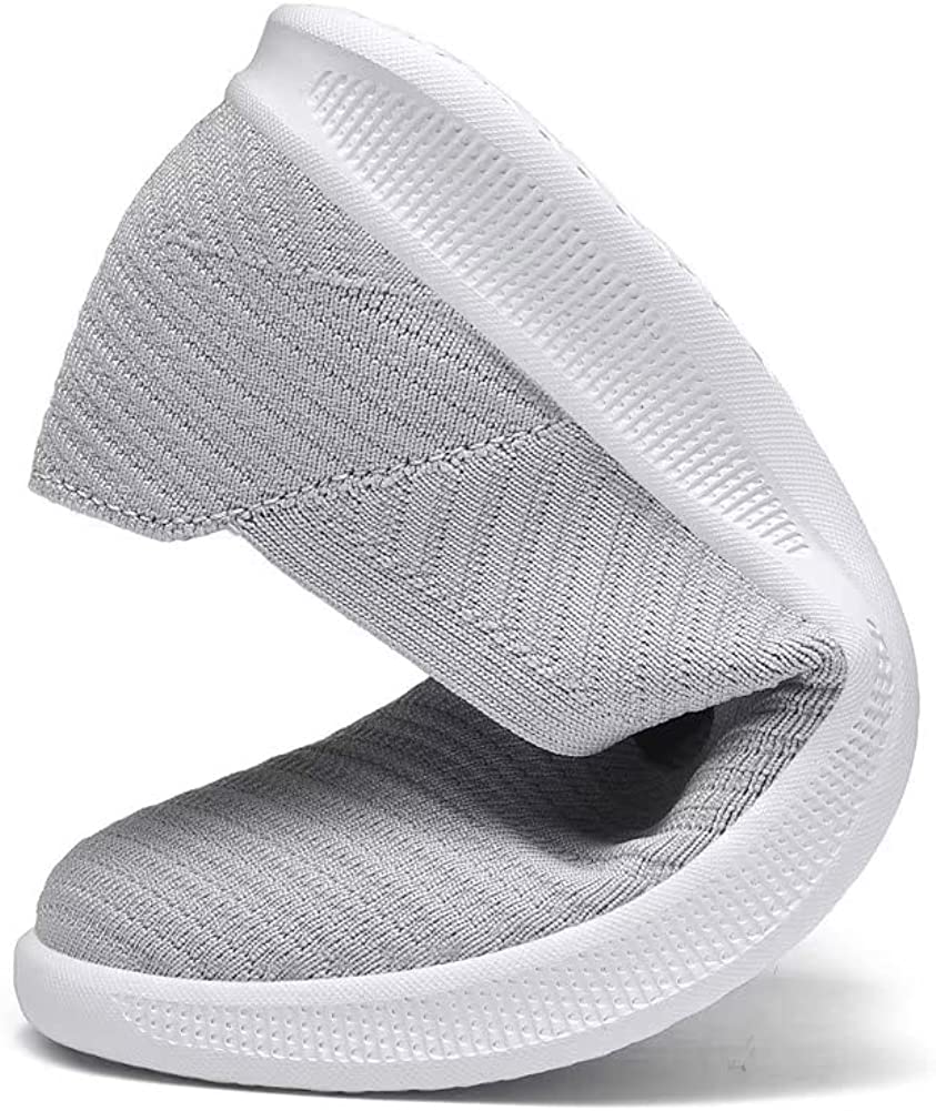 Womens Slip On Walking Shoes Breathable Mesh Casual Flats Shoes Low-Top Lightweight Loafers